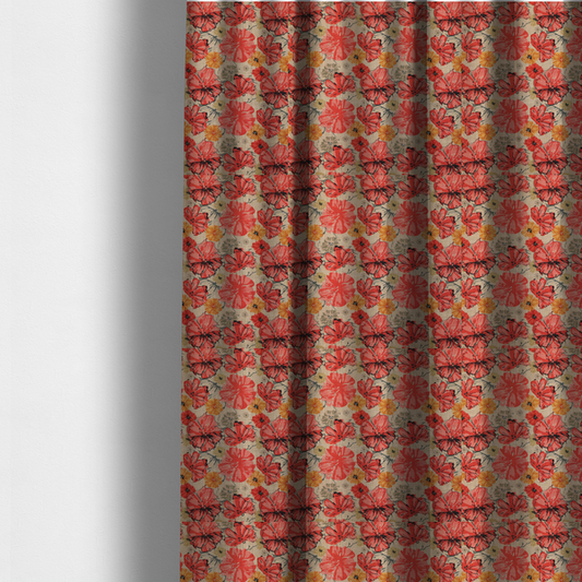 Artisan Summer Bloom Upholstery Fabric DP-101 - Made To Measure Curtains