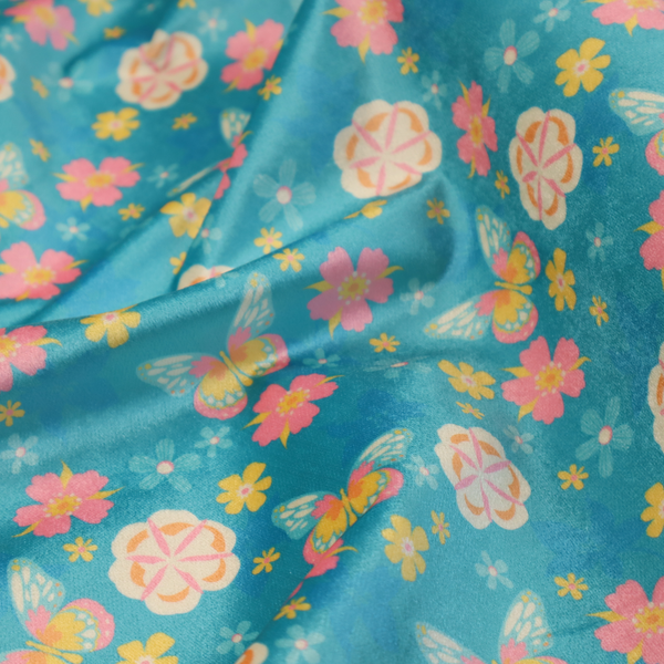 Summer Meadow Butterfly Upholstery Fabric DP-102 - Roman Blinds