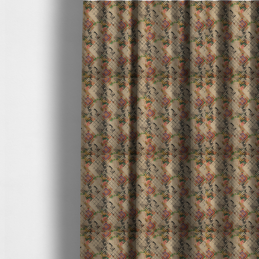 Modernist Diamond Grid Upholstery Fabric DP-105 - Made To Measure Curtains