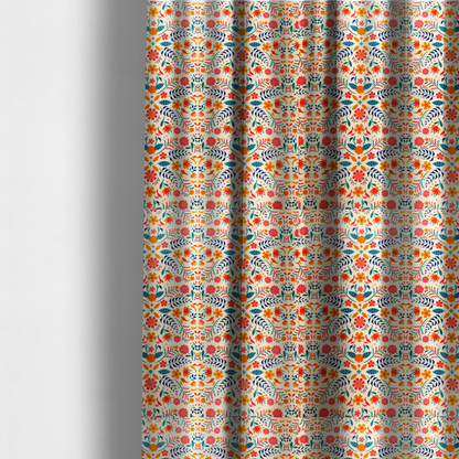 Fiesta Floral Upholstery Fabric DP-108 - Made To Measure Curtains