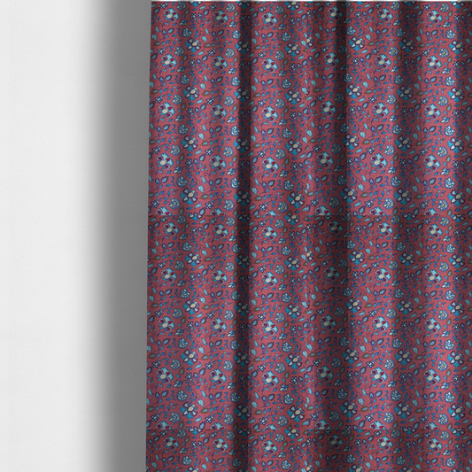 The Dusty Rose Meadow Upholstery Fabric DP-11 - Made To Measure Curtains