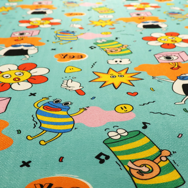 Doodle Mania Upholstery Fabric DP-110 - Made To Measure Curtains