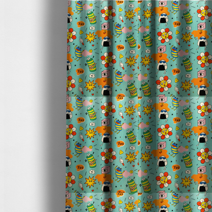 Doodle Mania Upholstery Fabric DP-110 - Made To Measure Curtains