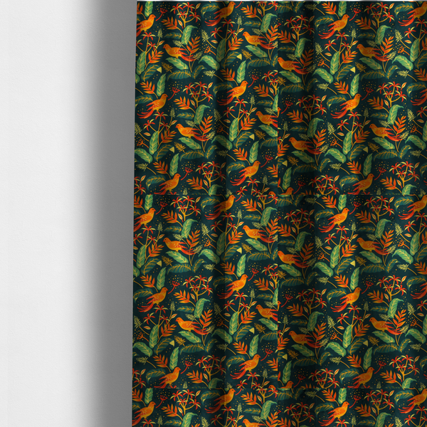 Midnight Tropics Paradise Upholstery Fabric DP-111 - Made To Measure Curtains