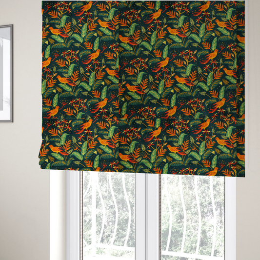 Midnight Tropics Paradise Upholstery Fabric DP-111 - Roman Blinds