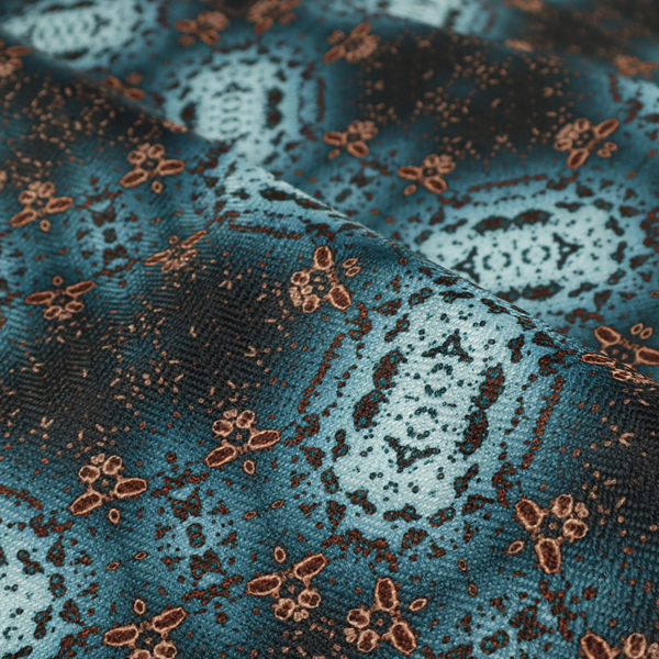 Copper Constellation Kaleidoscope Upholstery Fabric DP-113 - Roman Blinds