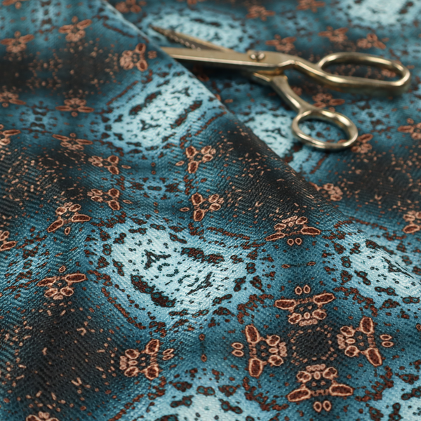 Copper Constellation Kaleidoscope Upholstery Fabric DP-113 - Roman Blinds