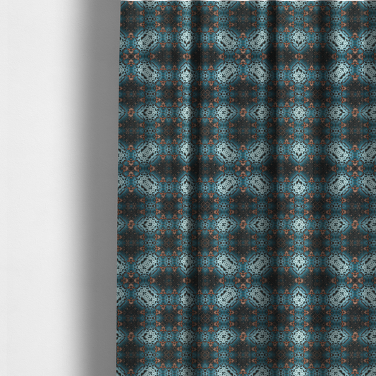 Copper Constellation Kaleidoscope Upholstery Fabric DP-113 - Made To Measure Curtains