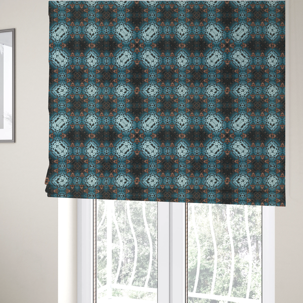 Copper Constellation Kaleidoscope Upholstery Fabric DP-113 - Roman Blinds