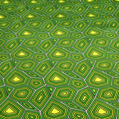 Psychedelic Lime Geometric Upholstery Fabric DP-115 - Made To Measure Curtains