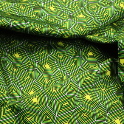 Psychedelic Lime Geometric Upholstery Fabric DP-115 - Made To Measure Curtains