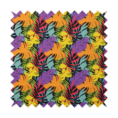 Neon Jungle Leaf Upholstery Fabric DP-119 - Roman Blinds