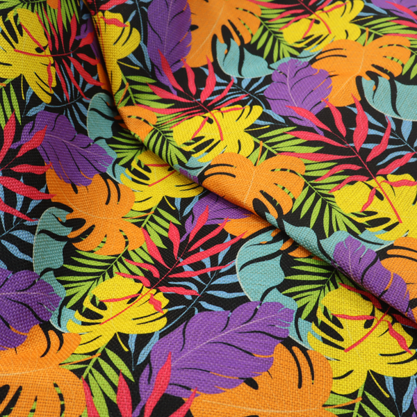 Neon Jungle Leaf Upholstery Fabric DP-119 - Roman Blinds