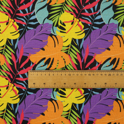 Neon Jungle Leaf Upholstery Fabric DP-119 - Roman Blinds