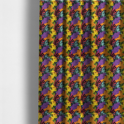 Neon Jungle Leaf Upholstery Fabric DP-119 - Made To Measure Curtains