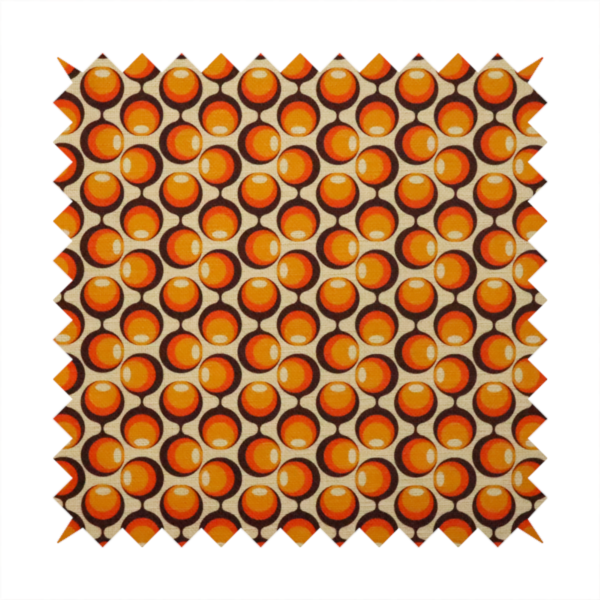 Vintage Tangerine Bubble Upholstery Fabric DP-120