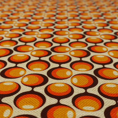 Vintage Tangerine Bubble Upholstery Fabric DP-120