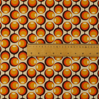 Vintage Tangerine Bubble Upholstery Fabric DP-120