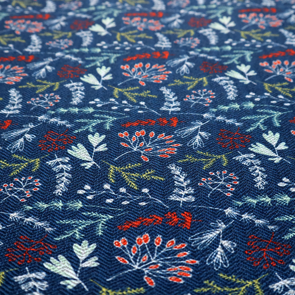Woodland Sprigs and Berries Upholstery Fabric DP-125