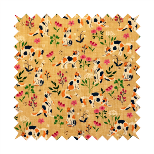 Purr-fectly Pink Petals Upholstery Fabric DP-127