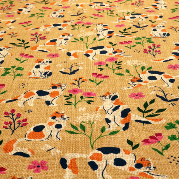 Purr-fectly Pink Petals Upholstery Fabric DP-127 - Made To Measure Curtains