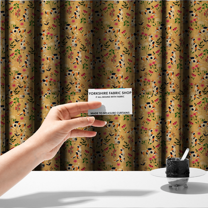 Purr-fectly Pink Petals Upholstery Fabric DP-127 - Made To Measure Curtains