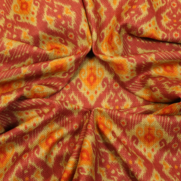 Bohemian Saffron and Rust Upholstery Fabric DP-128 - Made To Measure Curtains