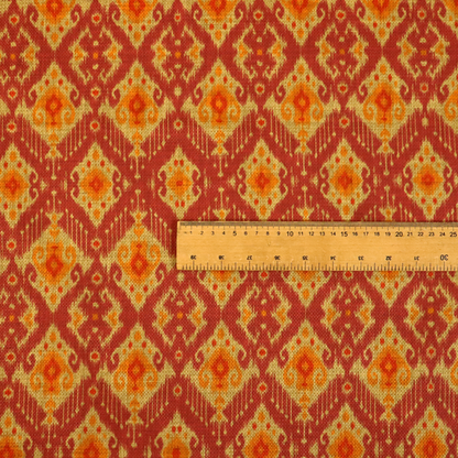 Bohemian Saffron and Rust Upholstery Fabric DP-128 - Made To Measure Curtains