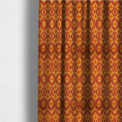 Bohemian Saffron and Rust Upholstery Fabric DP-128 - Made To Measure Curtains