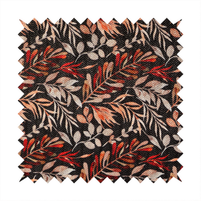 Dramatic Dark Floral/Leaf Upholstery Fabric DP-13