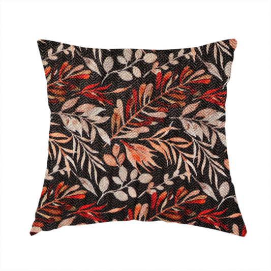 Dramatic Dark Floral/Leaf Upholstery Fabric DP-13 - Handmade Cushions