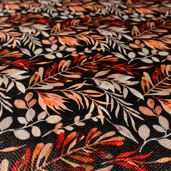 Dramatic Dark Floral/Leaf Upholstery Fabric DP-13