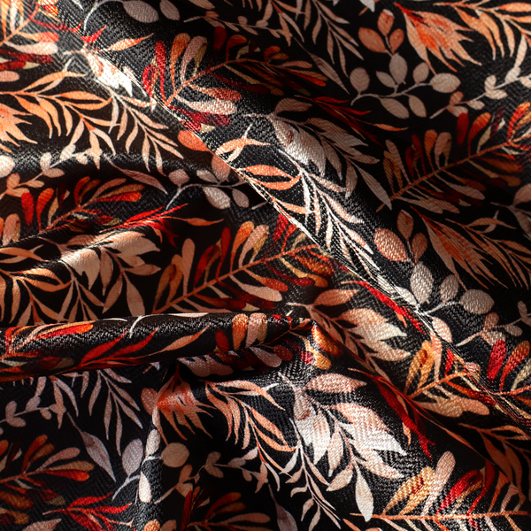 Dramatic Dark Floral/Leaf Upholstery Fabric DP-13