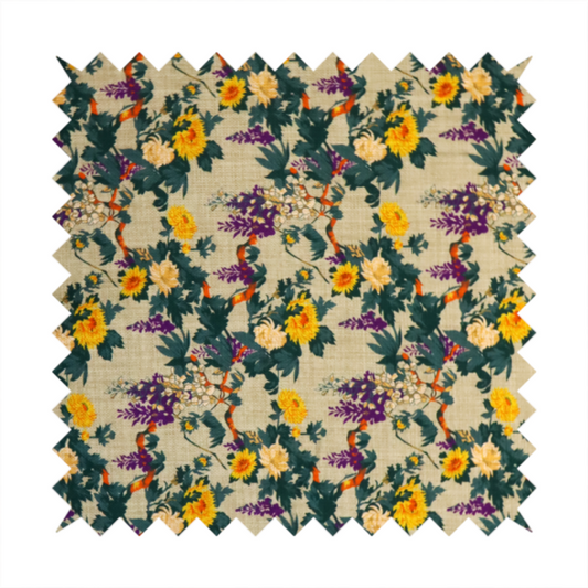 The Duke's Yellow Garden Upholstery Fabric DP-130