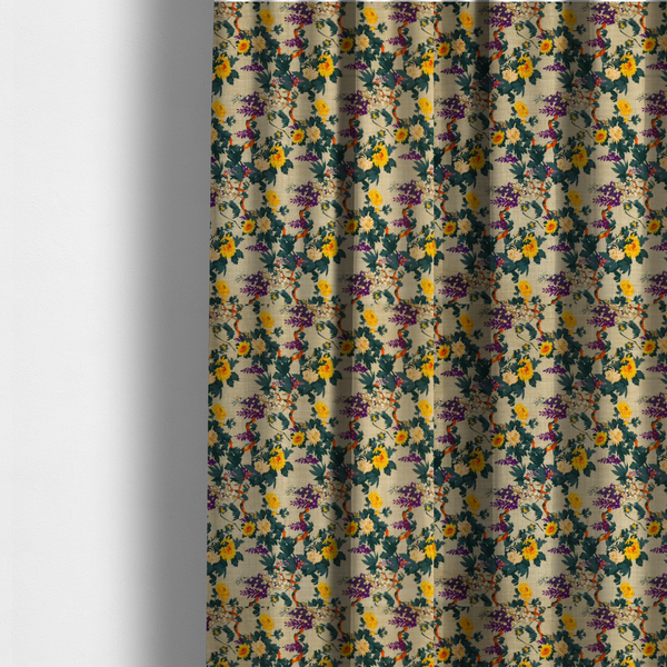 The Duke's Yellow Garden Upholstery Fabric DP-130 - Made To Measure Curtains