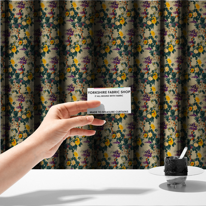 The Duke's Yellow Garden Upholstery Fabric DP-130 - Made To Measure Curtains