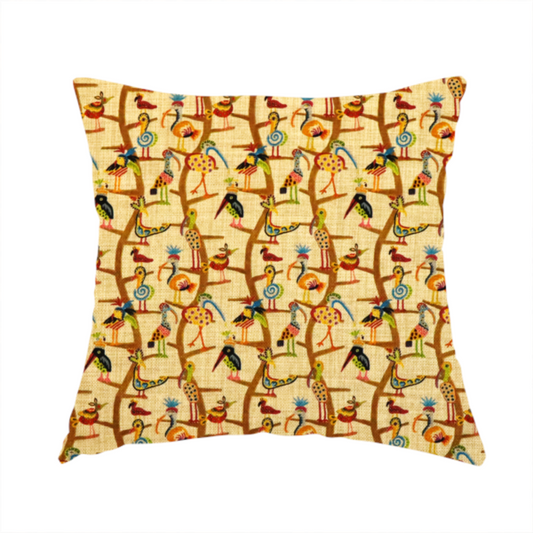 Carnival Row Exotic Bird Upholstery Fabric DP-131 - Handmade Cushions