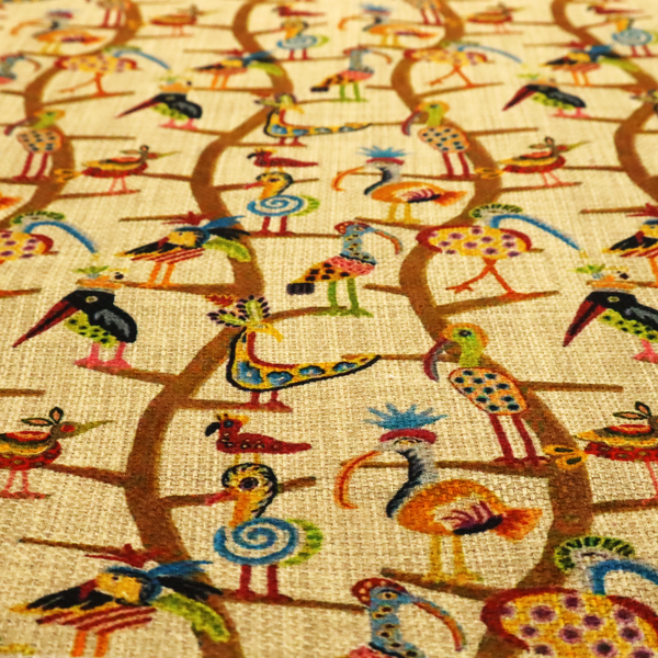 Carnival Row Exotic Bird Upholstery Fabric DP-131 - Made To Measure Curtains