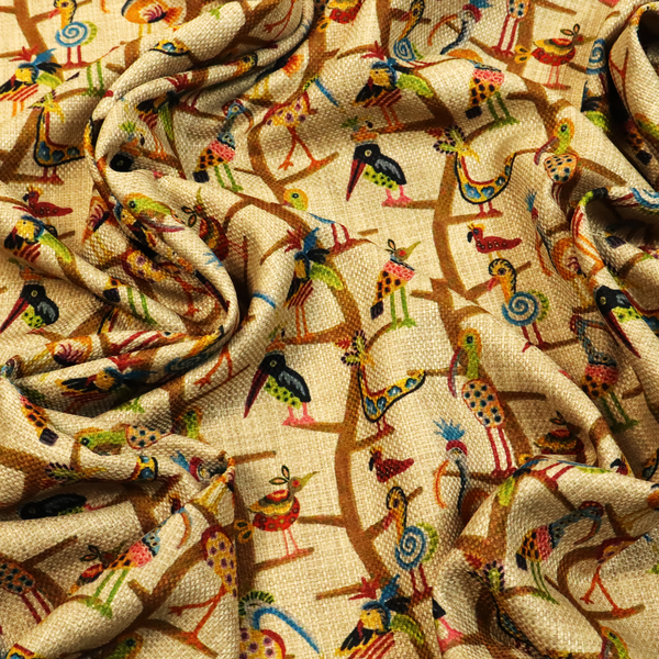 Carnival Row Exotic Bird Upholstery Fabric DP-131 - Made To Measure Curtains