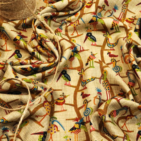 Carnival Row Exotic Bird Upholstery Fabric DP-131 - Made To Measure Curtains