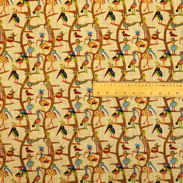 Carnival Row Exotic Bird Upholstery Fabric DP-131 - Made To Measure Curtains
