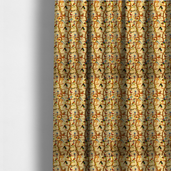 Carnival Row Exotic Bird Upholstery Fabric DP-131 - Made To Measure Curtains