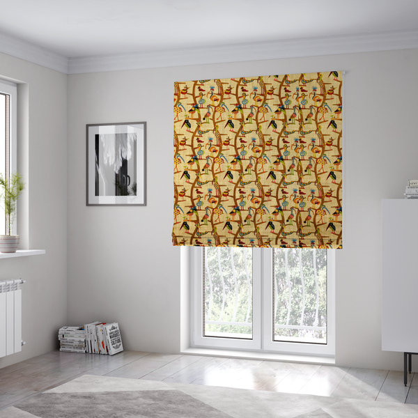 Carnival Row Exotic Bird Upholstery Fabric DP-131 - Roman Blinds