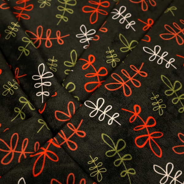 Winter Solstice Scribble Vines Upholstery Fabric DP-133 - Made To Measure Curtains