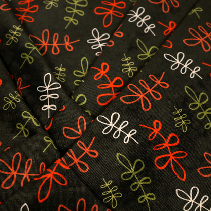 Winter Solstice Scribble Vines Upholstery Fabric DP-133 - Made To Measure Curtains