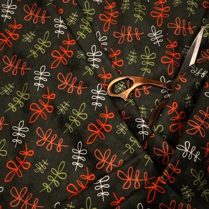 Winter Solstice Scribble Vines Upholstery Fabric DP-133 - Made To Measure Curtains