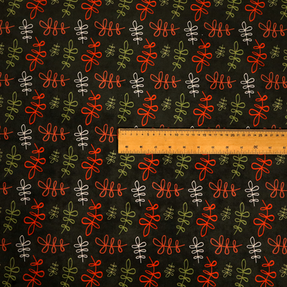 Winter Solstice Scribble Vines Upholstery Fabric DP-133 - Made To Measure Curtains