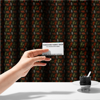 Winter Solstice Scribble Vines Upholstery Fabric DP-133 - Made To Measure Curtains