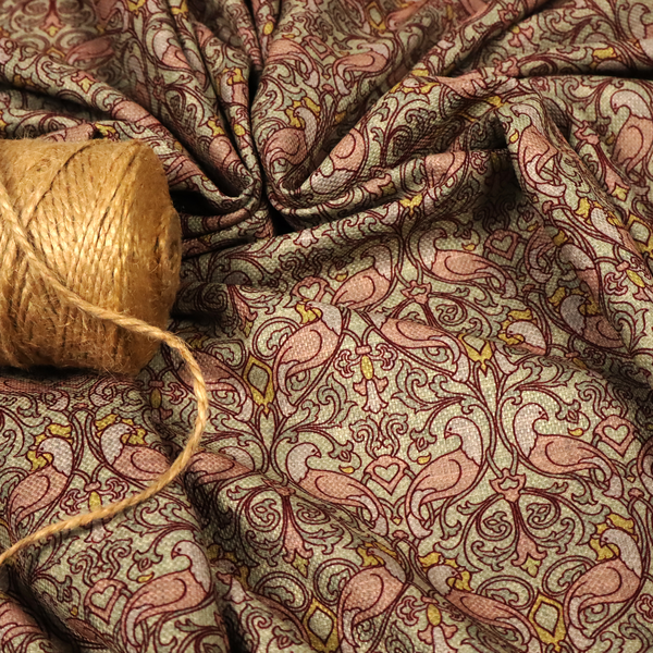 Lovebird Labyrinth Upholstery Fabric DP-136 - Made To Measure Curtains