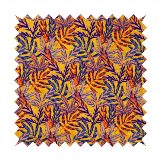 Golden Ochre Botanical Upholstery Fabric DP-139